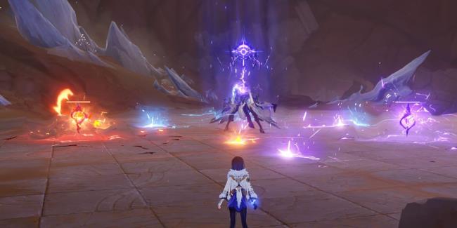 Genshin Impact Elemental Crystals Near Baptist Boss