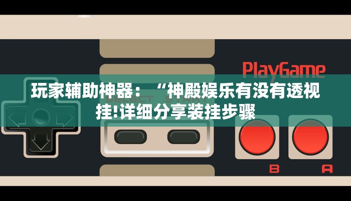 玩家辅助神器：“神殿娱乐有没有透视挂!详细分享装挂步骤